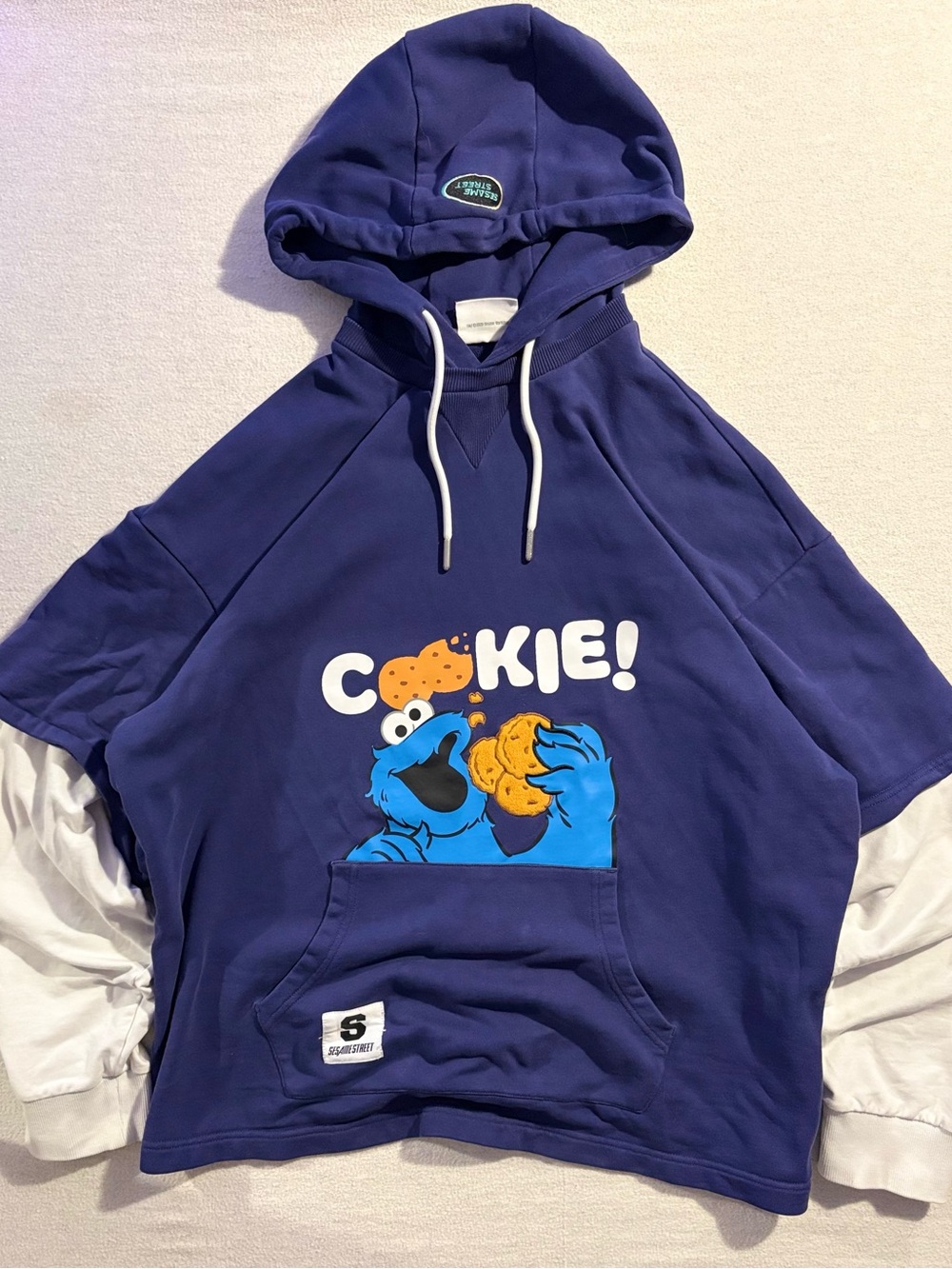 Sesame Street Navy and Blue Pocket Sweatshirt